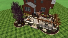 3D Landscape Design Patio & Deck