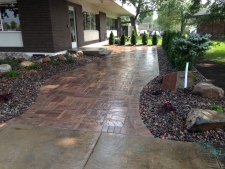 front paver walkway area